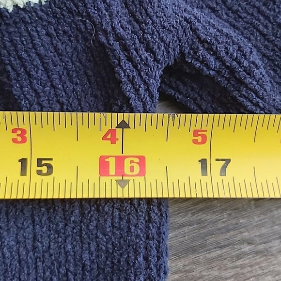 Denver Hays Super Soft Blue V-Neck Sweater - Size Small, 100% Polyester - Picture 3 of 8